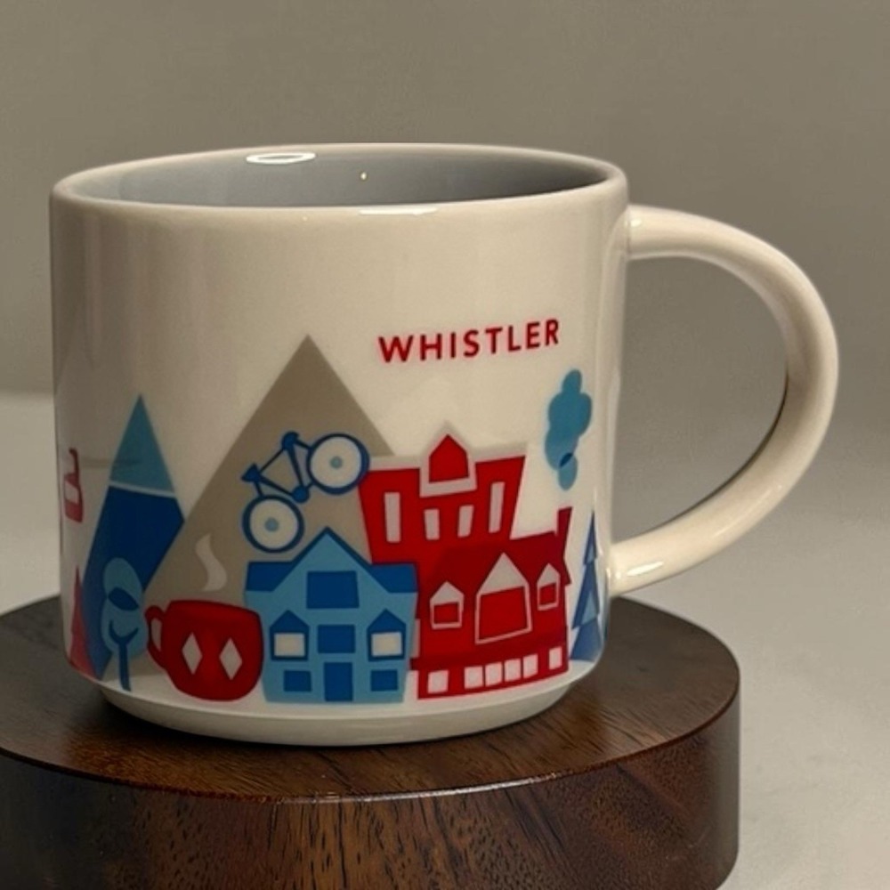 Starbucks Mug Whistler Canada You Are Here Series Collection 14oz Coffee Cup